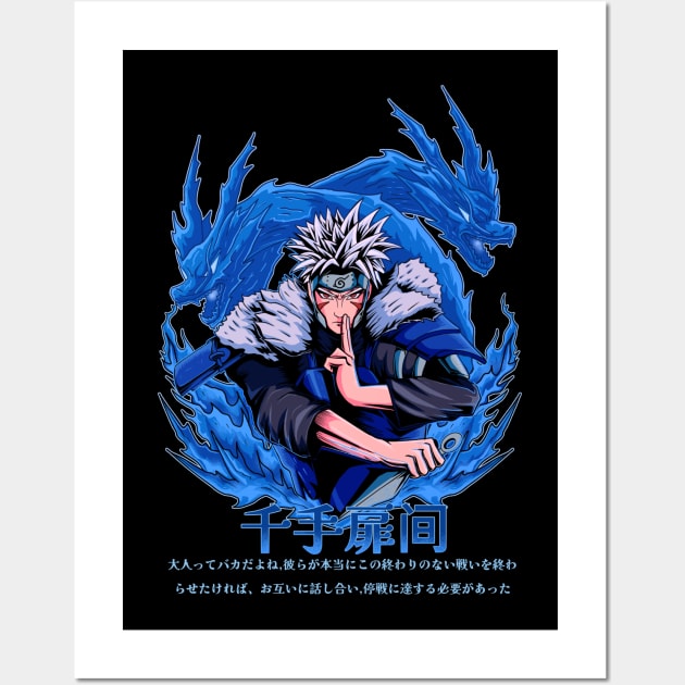 Tobirama Senju the second hokage anime tshirt Wall Art by Arsyanendra